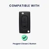 kwmobile Autoschlüssel Hülle kompatibel mit Peugeot Citroen Produktbild-Vorschau 2