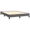 vidaXL Bettgestell Grau 140x190 cm Kunstleder Produktbild-Vorschau 3
