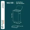 VOUNOT® Wäschekorb 90L, Wäschesammler mit Deckel  Anthrazit Produktbild-Vorschau 3