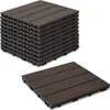 Jayseuw 30x30cm WPC dlaždice terasa dlaždice, 5sqm balkon Náhled obrázku produktu 8