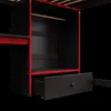Hochbett mit LED-Beleuchtung, Gaming Bett mit Schreibtisch, Produktbild-Vorschau 11