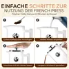 Coffee Fox Luxe French Press, 350 ml: Koffiezetapparaat van Productafbeelding-voorbeeld 3