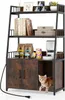 COSTWAY Katzenschrank mit Bücherregal, Ladestation, 3 Produktbild-Vorschau 1