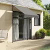 vidaXL Markise Einziehbar Anthrazit 150x150 cm Stoff und Produktbild-Vorschau 2