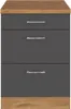Küchenschrank Sorrella 50cm 3 Schubladen - anthrazit/eiche Produktbild-Vorschau 2