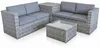 XXL PolyRattan Salon + Coffre de rangement Canapé de jardin Voir les images du produit 17