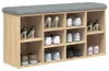 vidaXL Lavice na boty Sonoma dub 102x32x50 cm Materiál na Náhled obrázku produktu 6
