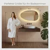 S'AFIELINA 85×50 cm Lustro asymetryczne LED - Lustro Podgląd zdjęcia produktu 3