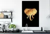 MuchoWow® Poster Elefant - Gold - Muster 80x120 cm - Produktbild-Vorschau 3