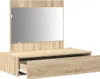 vidaXL Toaletka z szufladami Brązowa 83 x 40 x 70 cm Podgląd zdjęcia produktu 3