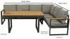 DEGAMO Diningset Loungeset KAMPALA 4-teilig, Alu anthrazit Produktbild-Vorschau 7