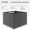 tectake Hochbeet Salvia verzinkter Stahl 80x80x62cm 380L Produktbild-Vorschau 5