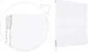 A white Roman blind is shown in two views: a close-up of the top mechanism and a full view of the blind. Produktbild-Vorschau