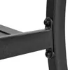 A close-up view of the metal frame of a chair, showing two black screws connecting two parts of the frame. Produktbild-Vorschau