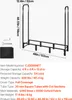 Metalowy stojak na drewno opałowe VEVOR, 122x32x118 cm, Podgląd zdjęcia produktu 7