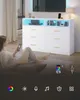 Komoda VASAGLE s LED osvětlením a nabíjecí stanicí, 6 Náhled obrázku produktu 3