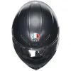 A black AGV K6 S integral helmet is shown from a top-down perspective against a white background. Produktbild-Vorschau