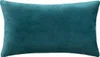 Kissen "dolce" samt blau ente 38x58cm  - Atmosphera Produktbild-Vorschau 1