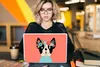MuchoWow® Laptop Aufkleber Sticker Cover Hund - Blumen - Produktbild-Vorschau 5