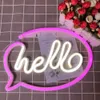 Forever Light Neon LED-Leuchte HELLO pink/weiß – FLNE15 Produktbild-Vorschau 8