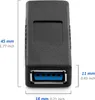 deleyCON 2 Stück USB 3.0 Adapter Kupplung Verbindung Produktbild-Vorschau 4