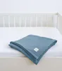 Musselin Decke 150x200 cm BLAU – EINLAGIG 100% Baumwolle Produktbild-Vorschau 4