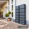 2x 350L GRAF SLIM Stone Decor Set graphitegrey Produktbild-Vorschau 2