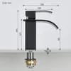 Wasserfall Waschtischarmatur, 304 Edelstahl Schwarz, Produktbild-Vorschau 4