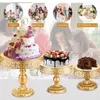 set de 3 présentoirs à gâteaux dorés - Présentoir décoratif Voir les images du produit 8