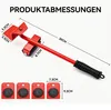 Möbelheber Transportroller Set 5-teilig – Möbelgleiter für Produktbild-Vorschau 7