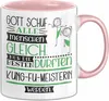 Kung-Fu-Meisterin Geschenk Becher Tasse Gott Schuf Alle Produktbild-Vorschau 1
