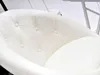 Křeslo na kolečkách DERIAN - bílé / chrom Náhled obrázku produktu 4