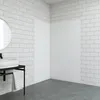90x90x210cm Stein Weiß Duschrückwand Alu Duschrückwände Produktbild-Vorschau 1