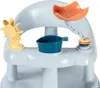 A close-up view of a baby bath seat with various water play accessories. Produktbild-Vorschau