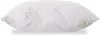 A white quilted pillow with an Aloe Vera pattern. Produktbild-Vorschau