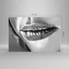 Bilder auf glas - Lippen Gesicht weiblich Lippenstift - Produktbild-Vorschau 3
