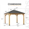 Sunjoy Zedernholz Altán / Pavillon 3x3 PIRIN - 336cm x Náhled obrázku produktu 4