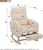 MODFU Fauteuil à Bascule Design, Chaise Confortable pour Voir les images du produit 4