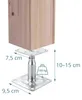 Relaxdays Pfostenträger 4er Set, höhenverstellbar 100-150 Produktbild-Vorschau 3