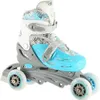A pair of children's roller skates with a blue and white design, shown against a white background. Anteprima dell’immagine prodotto