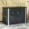 vidaXL Coffre de jardin noir 151,5 x 82 x 110,5 cm Acier Voir les images du produit 2