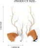 LED-Haarspangen mit Weihnachtszweigen, Rentiergeweih, Produktbild-Vorschau 2