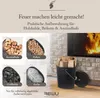 Wiadro na popiół KaminoFlam z pokrywą | 15 litrów | owalne Podgląd zdjęcia produktu 11