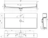 Lavabo AQUATIC, marmo fuso, 100x46cm, bianco Anteprima dell’immagine prodotto 4