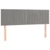 vidaXL Kopfteile 2 Stk. Hellgrau 72x5x78/88 cm Samt -  Produktbild-Vorschau 11