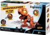 The image shows the packaging of a Revell Engineers Adventskalender Electric T-Rex Modellbausatz. Anteprima dell’immagine prodotto