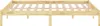 A plain wooden bed frame with slats, shown from a front diagonal angle against a white background. Anteprima dell’immagine prodotto