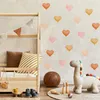 Muralo nástenné tetovanie nálepka na stenu akvarel HEARTS Náhľad obrázku produktu 4