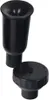 A black solar fountain pump set with a battery and LED light. Produktbild-Vorschau