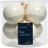 Christbaumkugeln Wollweiß 3 x glänzend & 3 x matt Ø 8 cm Produktbild-Vorschau 4